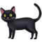 Black Cat emoji on Samsung